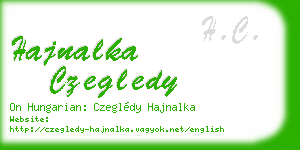hajnalka czegledy business card